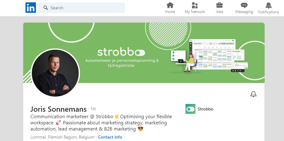 Strobbo Linkedin Profile Banner Example
